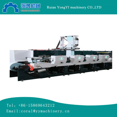 Impresora flexográfica de 8 colores con doble servomotor RY-320 para impresión de etiquetas PA PE CPP, máquina de impresión por estaciones