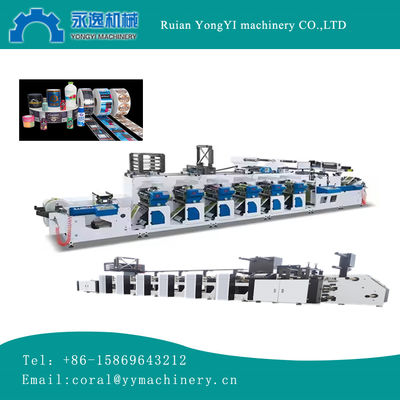 Impresora flexográfica de 8 colores con doble servomotor RY-320 para impresión de etiquetas PA PE CPP, máquina de impresión por estaciones
