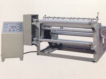 Máquina simple y económica para cortar y rebobinar rollos de papel
